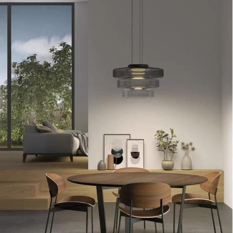 Flare Modern Glass Pendant Lamp Colored Ambient Fixture