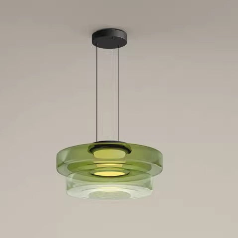 Flare Modern Glass Pendant Lamp Colored Ambient Fixture