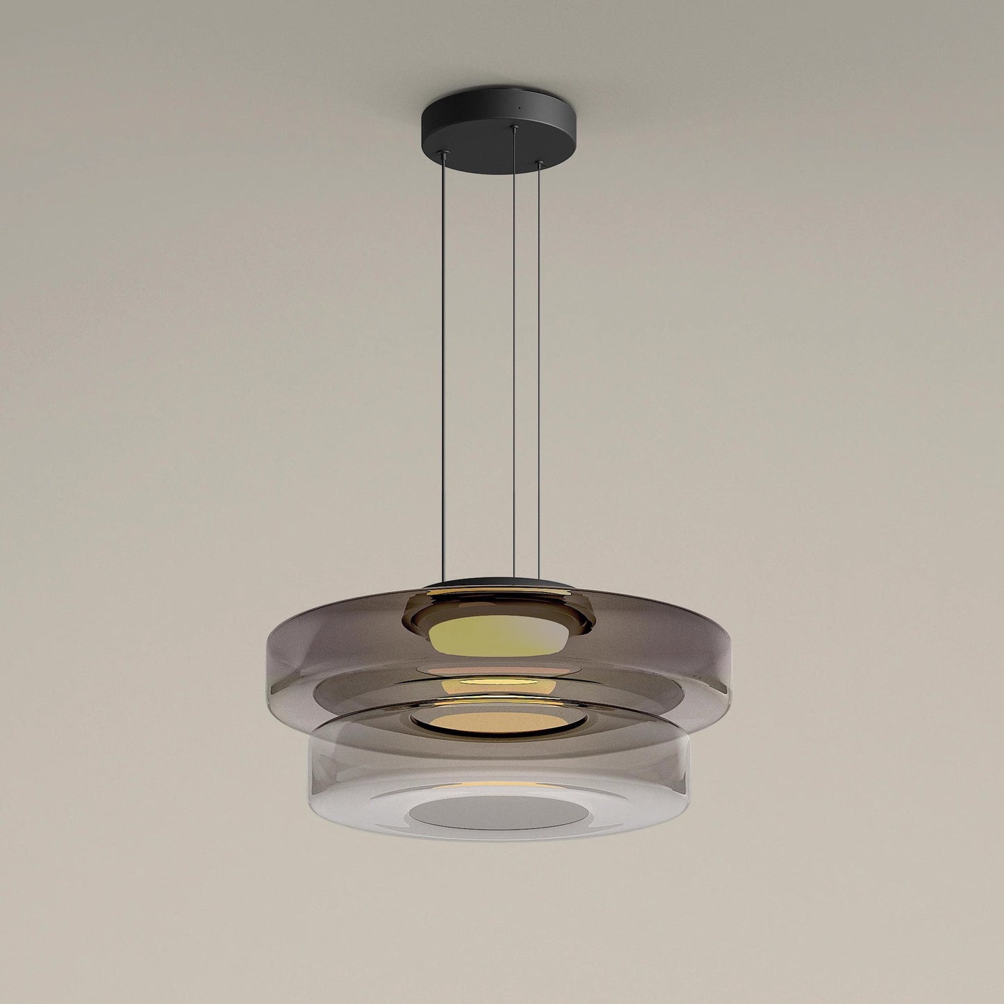 Flare Modern Glass Pendant Lamp Colored Ambient Fixture