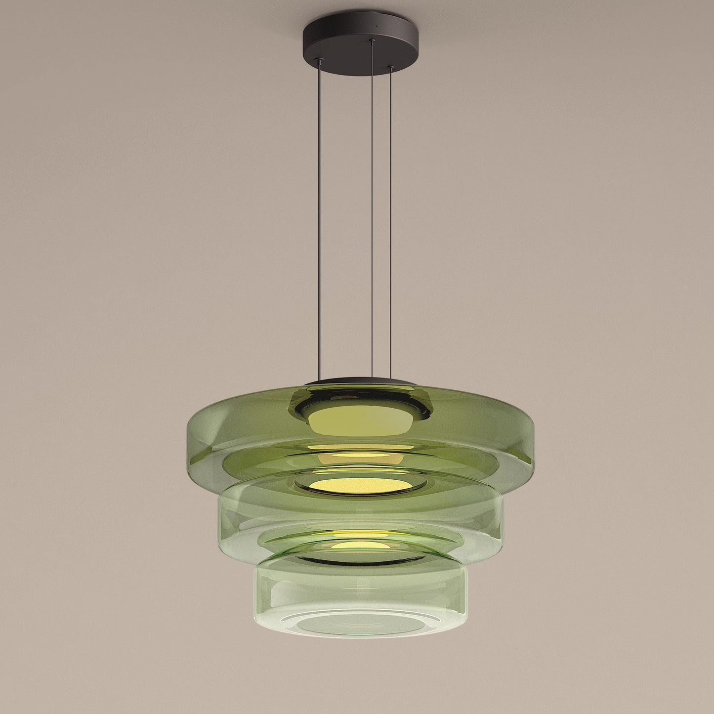 Flare Modern Glass Pendant Lamp Colored Ambient Fixture