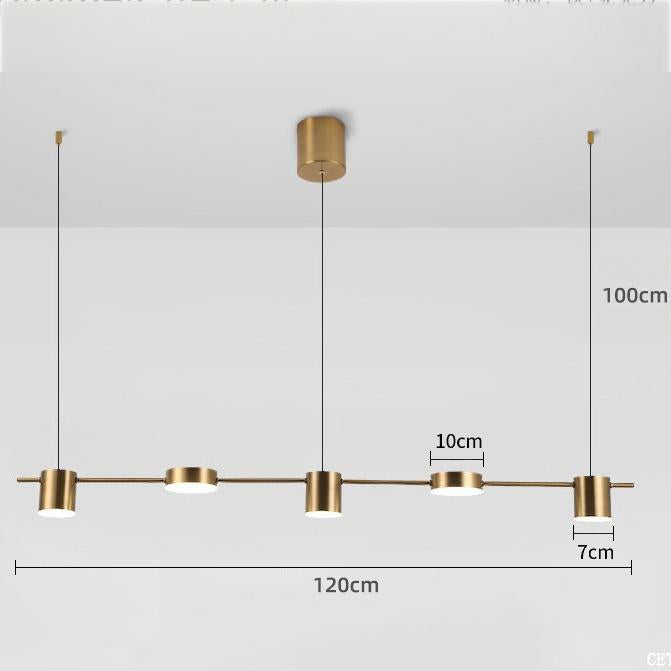 Linea Dining Room Pendant Lighting Minimalist Linear Bar - Oriento Arte