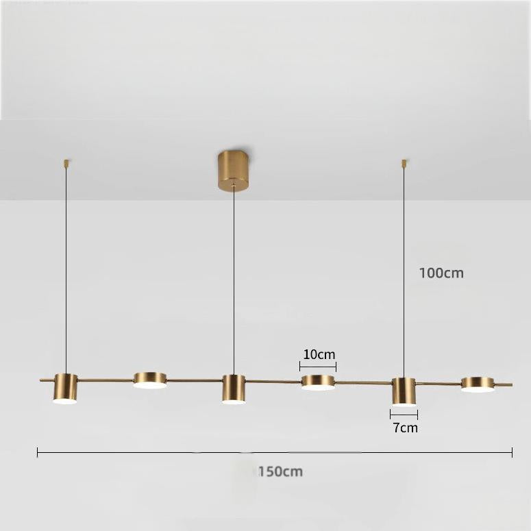 Linea Dining Room Pendant Lighting Minimalist Linear Bar - Oriento Arte
