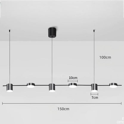 Linea Dining Room Pendant Lighting Minimalist Linear Bar - Oriento Arte
