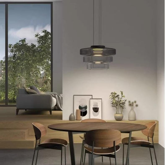 Flare Modern Glass Pendant Lamp Colored Ambient Fixture