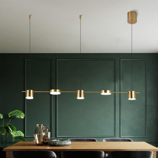 Iluminación colgante para comedor Linea, barra lineal minimalista