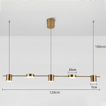 Linea Dining Room Pendant Lighting Minimalist Linear Bar - Oriento Arte